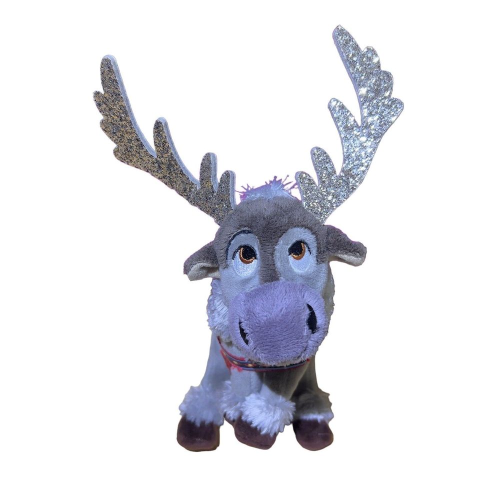 Disney Frozen 2019 TY Beanie Baby Sparkle SVEN 8" Plush Reindeer Stuffed Animal